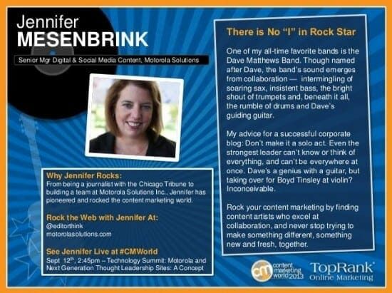 36 Quick Tips And Examples Of Great Content Marketing: Content Marketing Jennifer Mesenbrink
