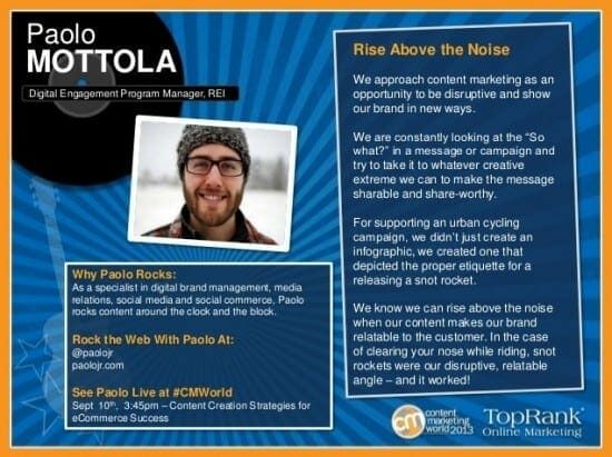 36 Quick Tips And Examples Of Great Content Marketing: Content Marketing Paolo Mottola