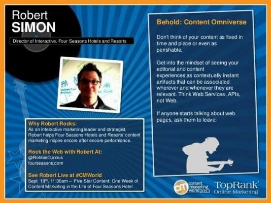36 Quick Tips And Examples Of Great Content Marketing: Content Marketing Robert Simon