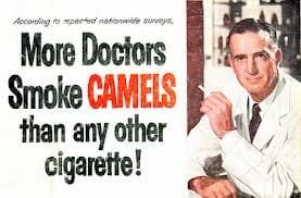 How To Position A Product Like Don Draper: Doctors smoke camels