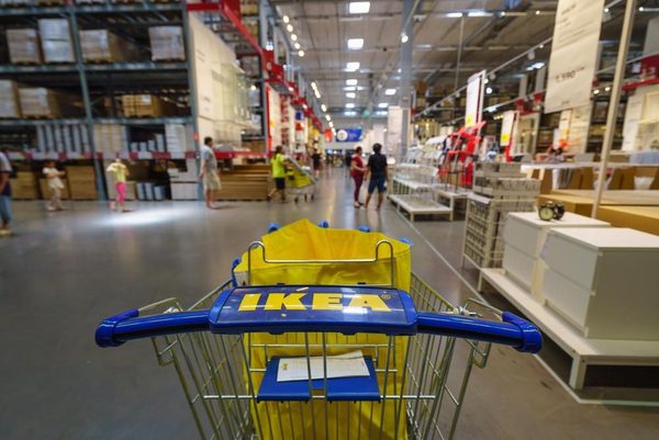 IKEA store interior as the brand tests an ecommerce first model