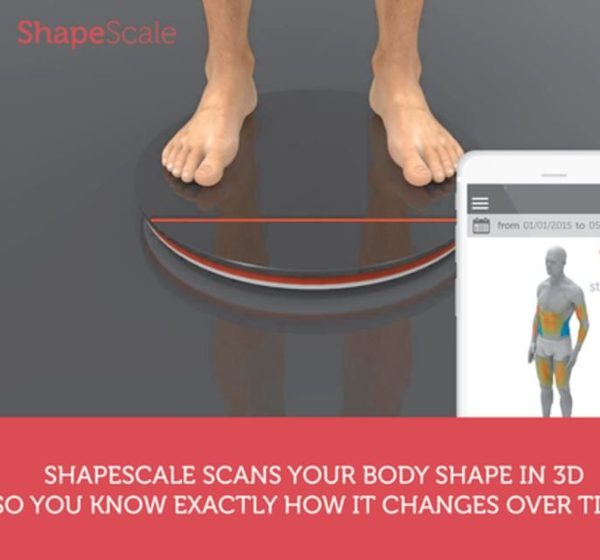 ShapeScale 3D body scanning scale and its color coded body map