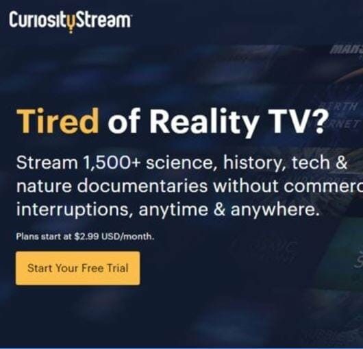 CuriosityStream Sells Subscription To Help You Actually Think