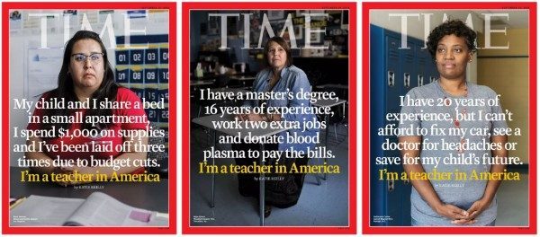 Magazine cover about the state of teaching in America