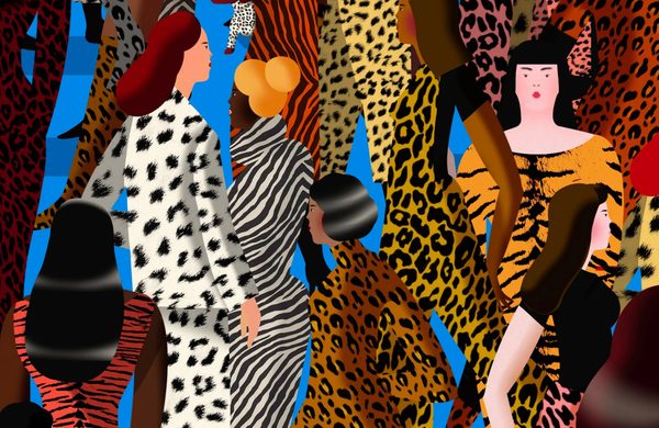 Leopard print pattern illustrating the species royalty idea