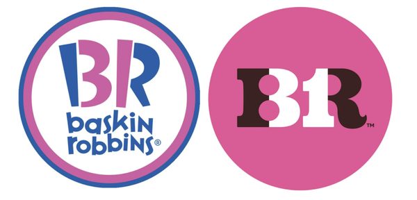 The rebranded Baskin Robbins logo