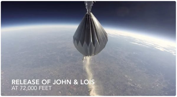 Cremated remains being launched into orbit