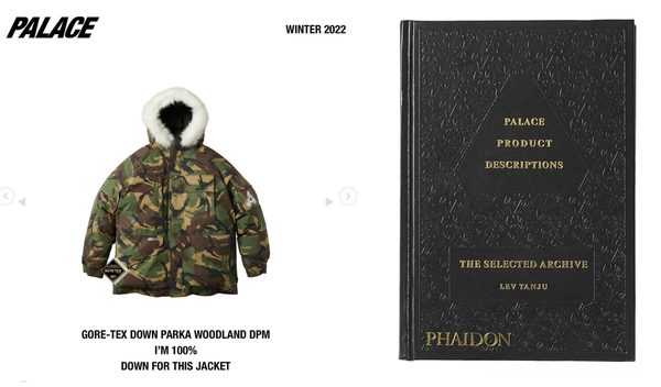 Palace Skateboards Elevates Product Descriptions To An Art Form