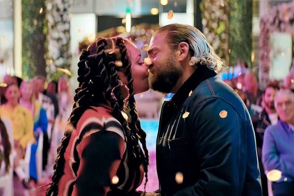 Kiss scene from the movie You People