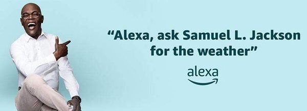 Amazon Alexa promotion featuring the Samuel L. Jackson voice