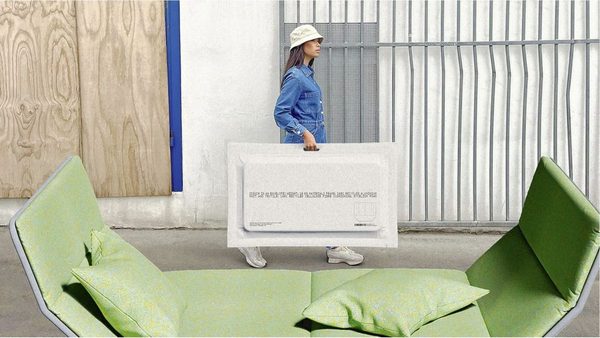 Flat pack couch design created with generative AI