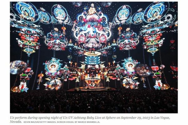 The Las Vegas Sphere Could "Change Live Entertainment Forever": U live at Sphere