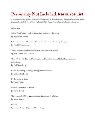 Recommended Reading List thumbnail