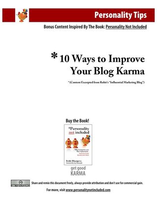 Bonus Tips: 10 Ways to Improve Your Blog Karma thumbnail