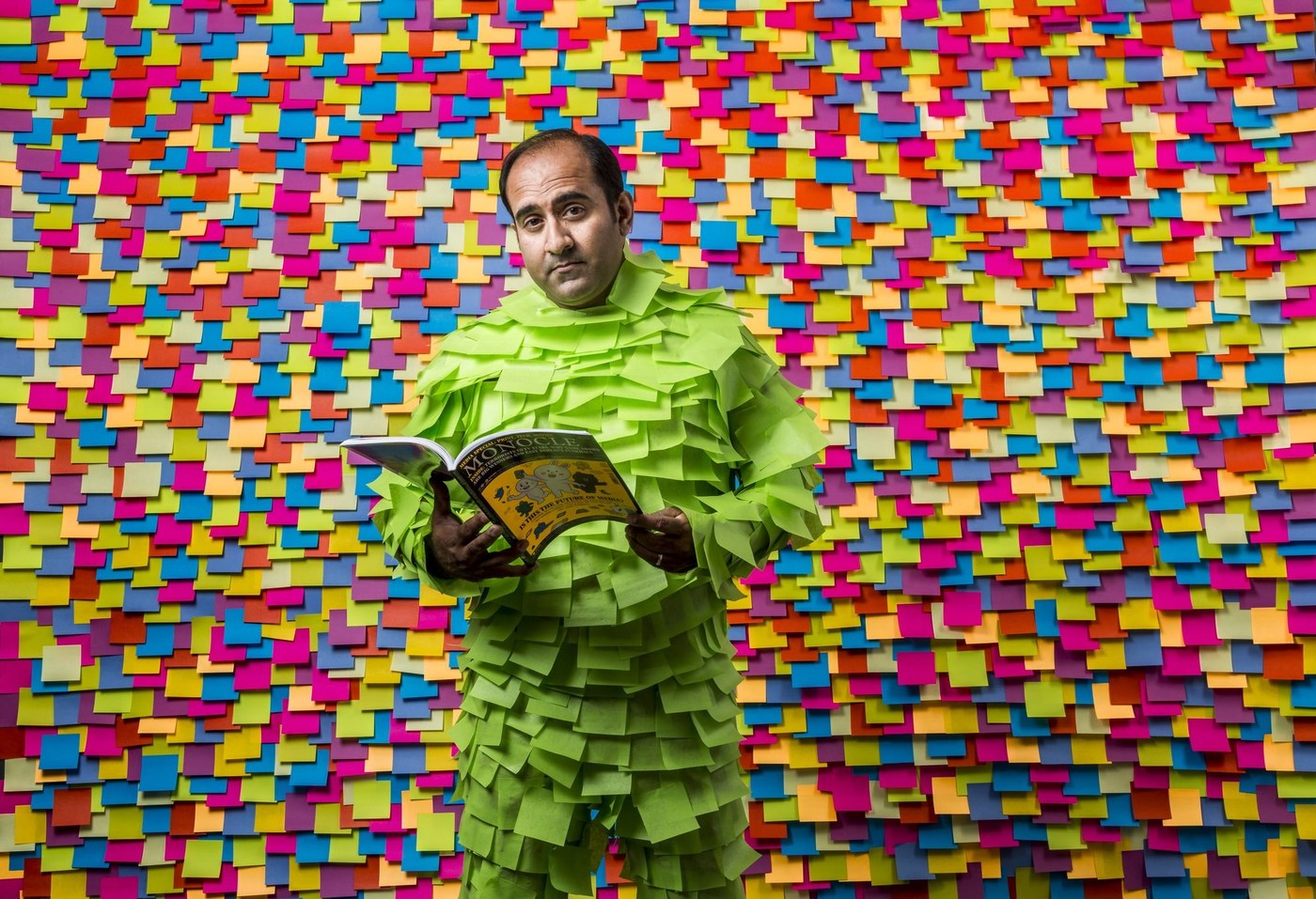 Headshot: Rohit in the Post-It Note suit