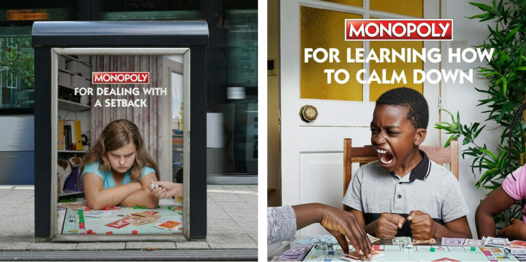 Monopoly Ads Teaching Kids