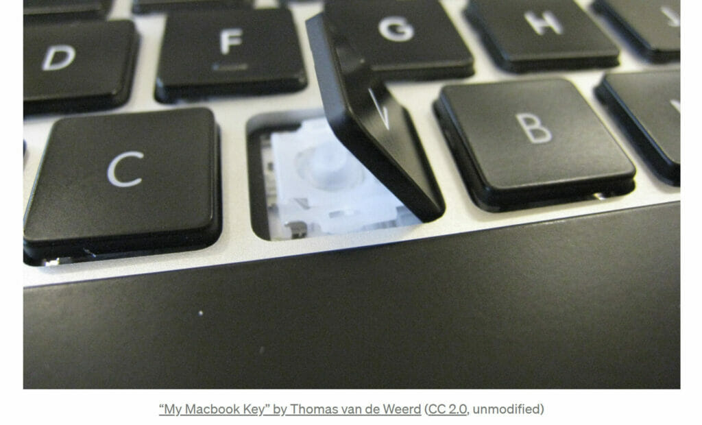 butterfly laptop keyboard design