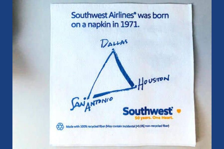 Southwest airlines visual metaphor